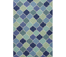 7' X 9'  Uv Treated Polypropylene Blue Area Rug