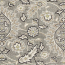 5' X 8' Grey Medallion Uv Treated Area Rug
