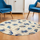 2' X 3' Beige Hand Tufted Area Rug