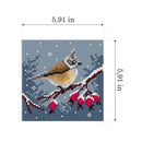 Needlepoint canvas for halfstitch without yarn Four Seasons - Winter 3543D