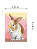 Needlepoint canvas for halfstitch without yarn Bunny 3559F