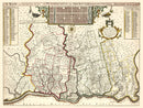 Vintage Map of Pennsylvania 1687