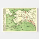 Vintage Map of Alaska 1897