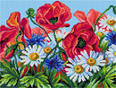 Wildflowers Summer Meadow Needlepoint Canvas by Orchidea 3598J