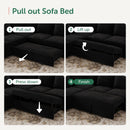 Modular Sleeper Sectional Sofa Charcoal With Storage