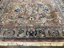 Indo Persian Mahal Rug 8x10, Traditional Wool Oriental Carpet, Pink