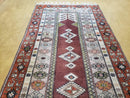4x8 Turkish Rug - Turkish Oriental Carpet - Tribal Rug - Talesh Rug - Hand Knotted Wool Area Rug 4' 4" x 7' 6" Bedroom Rug Vintage