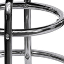 Bruno 2 Pack Chrome Barstool With Red Seat Double Ring