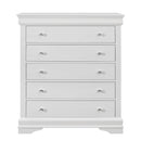 Shaker - 5 Pieces Bedroom Set With Crystal Inspired Tufted Headboard And LED Lighting