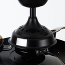 36" Ganga Industrial Downrod Mount Ceiling Fan with Lighting and Remote Control