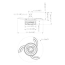 36" Ganga Industrial Downrod Mount Ceiling Fan with Lighting and Remote Control
