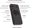 37 Inch Electric Fireplace Insert Adjuatble Flame Colors 939BXB