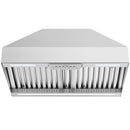 30" Range Hood Insert ,600 CFM Stainless Steel Kitchen Vent Hood with 4 Speeds 3CCT LED Lights