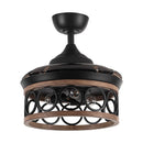 36" Mirelle Farmhouse Downrod Mount Ceiling Fan with Lighting and Remote Control
