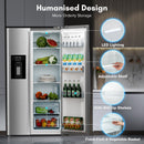 36" Side By Side 20.01 Cu. ft. Built-in Refrigerator with Freezer & Ice Maker Included