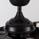 36" Industrial Downrod Mount Ceiling Fan with Lighting and Remote Control