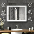 36 x 28 Inch Center Glow LED Bathroom Mirror
