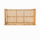 TOPMAX Patio Wooden Twin Size Porch Swing Daybed Frame, Garden Swing Bench Chair with 4 Hanging Ropes for Backyard,Outdoor,Natural