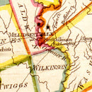 Vintage Map of Georgia 1818