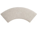 Paxton Place - Curved Bench With Upholstered Seat - Dovetail Gray