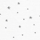 Precut Zweigart Belfast Sparkle 32 count Dark Grey Sparkle on White Linen 3609/1369