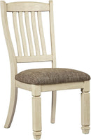 20 Inch Upholstered Dining Chair Antique White Set Of 2