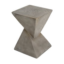 GEOMETRIC MGO SIDE TABLE,LIGHT GRAY COLOR