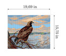 Eagle Over the Lake Wildlife Needlepoint Canvas by Orchidea 3612M