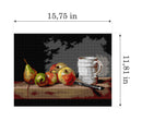 Still Life with a Cup, Apples and Pears Kitchen Needlepoint Canvas by Orchidea 3614J