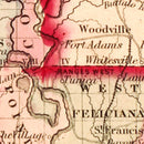 Vintage Map of Louisiana 1855