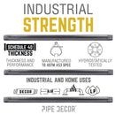 1 in. x 3 1/2 in. Black Pipe