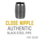 1/2 in. x Close Black Pipe