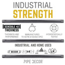 1/4 in. x 8  in. Black Pipe