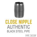 1/4 in. Close Black Pipe