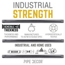2 in. x 7 in. Black Pipe