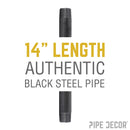 3/4 in. x 14 in. Black Pipe