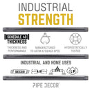 3/4 in. x 42 in. Black Pipe