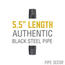 3/8 in. x 5 1/2 in. Black Pipe