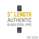 3/8 in. x 5 in. Black Pipe