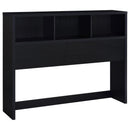 Westpark 49-inch Queen Bookcase Headboard Black