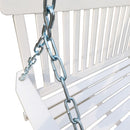 Front Porch Swing With Armrests For Outdoor Patio, Garden Yard, Backyard Or Sunroom