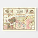 Vintage Map of New York 1857