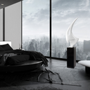 Sail Floor Sculpture With Black Stand 70" Tall // White