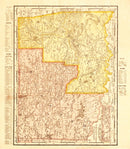 Vintage Map of Oklahoma 1895