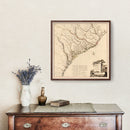 Vintage Map of South Carolina 1780