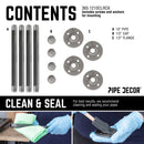 1/2 in. x 10 in. Clothing Hanging Bracket Kit, 4-Pack