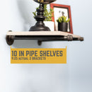 1/2 in. x 10 in. Shelf Bracket Kit, 4 Pack