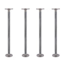 1/2 in. x 18 in. Round Flange Pipe Table Legs - 4 Pack