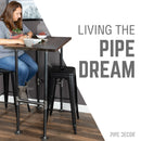 H-Leg Bar Height Pipe Table Legs (Set of 2)