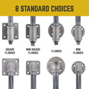 1/2 in. Barn Door Handle - Mini Flange - 9.875 L